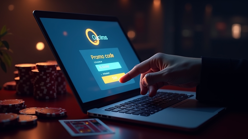 Spieler löst einen Promo-Code im Casino-Konto ein